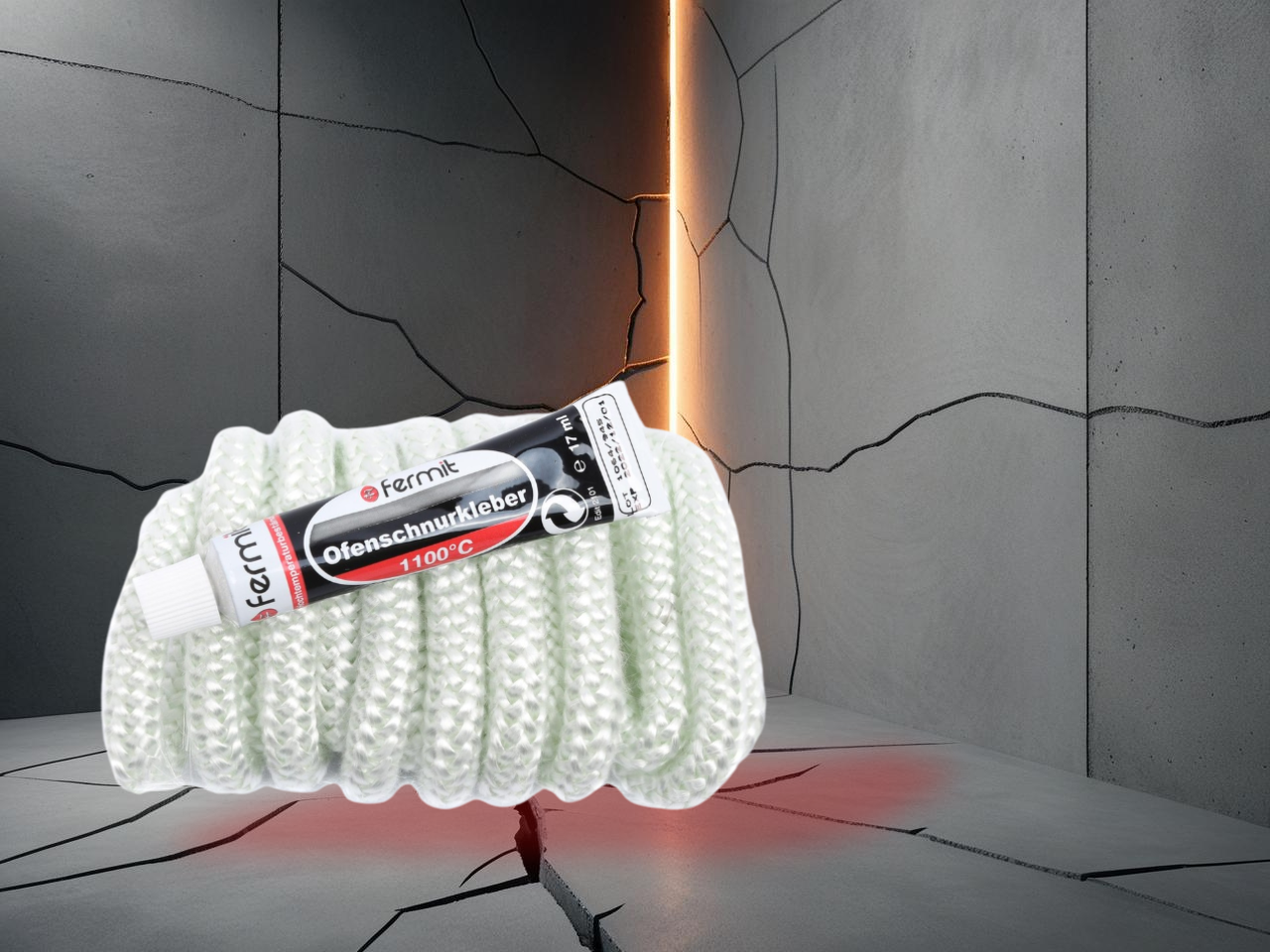 Set Glasfasersch. weiß + Kl. i.B./m.R.