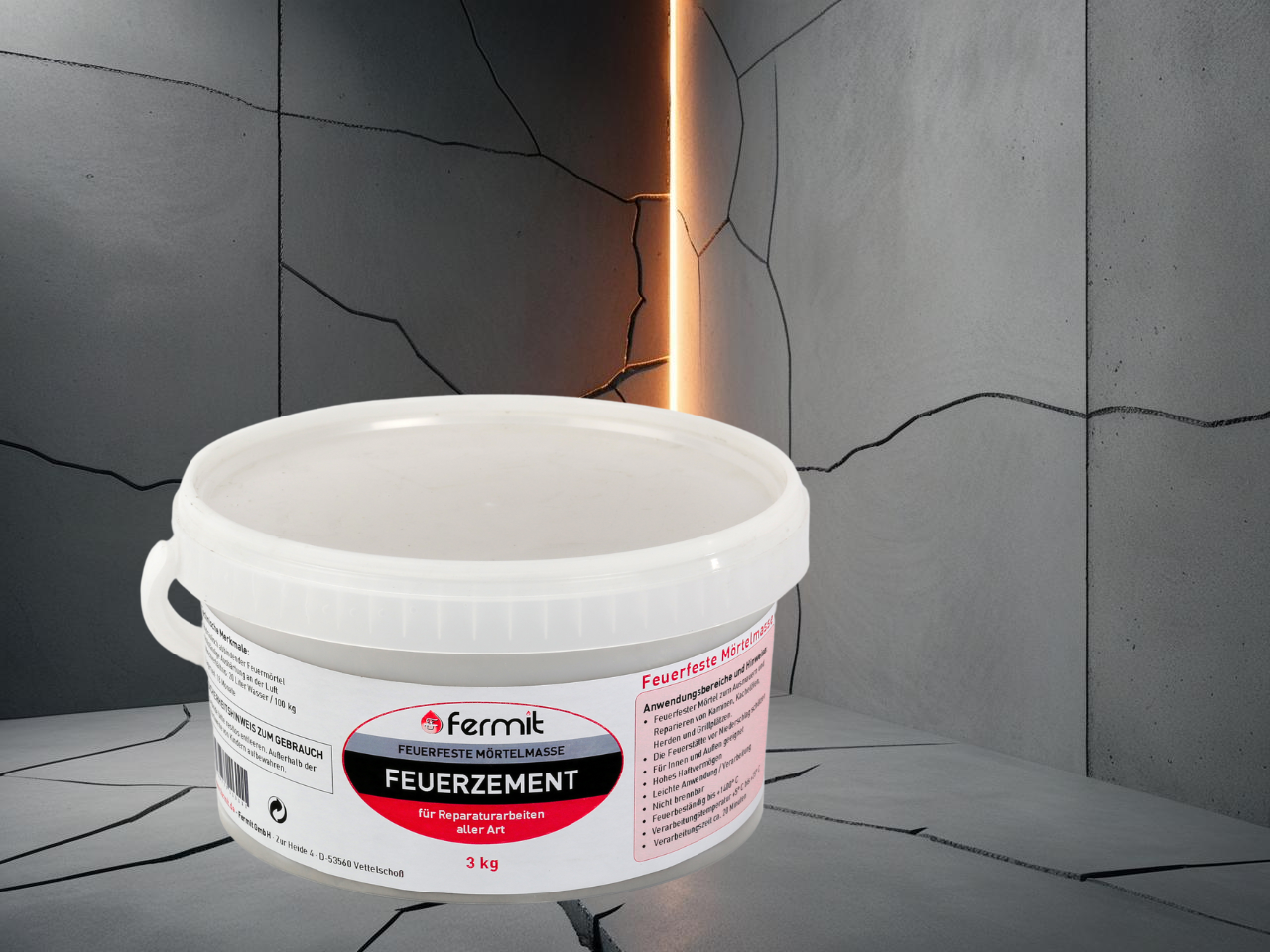 Feuerzement Eimer 3 kg